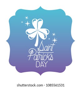 saint patrick clover celebration card