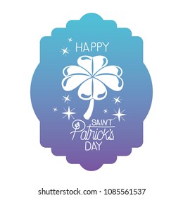 saint patrick clover celebration card