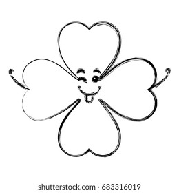 saint patrick clover kawaii character