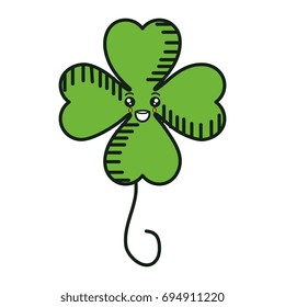saint patrick clover kawaii character