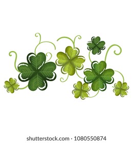 saint patrick clovers decorative