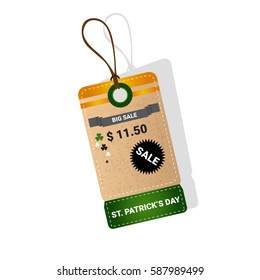 Saint Patrick Day Beer Festival Special Offer Discount Sale Flat Vector Illustration