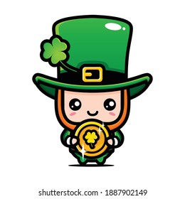 
Saint patrick day cartoon character leprechaun