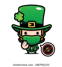 
Saint patrick day cartoon character leprechaun