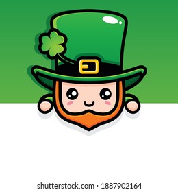 
Saint patrick day cartoon character leprechaun