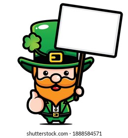 Saint patrick day cartoon character leprechaun