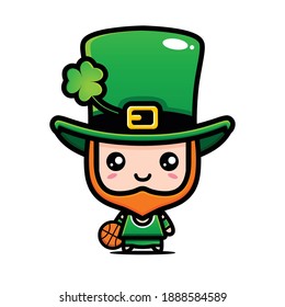Saint patrick day cartoon character leprechaun