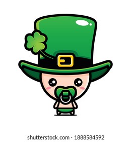 Saint patrick day cartoon character leprechaun