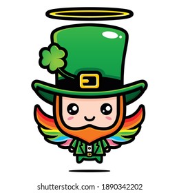 Saint patrick day cartoon character leprechaun