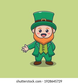 Saint patrick day. Cartoon character leprechaun