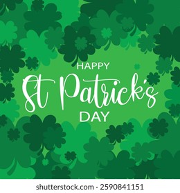 Saint Patrick day clover leaf background 