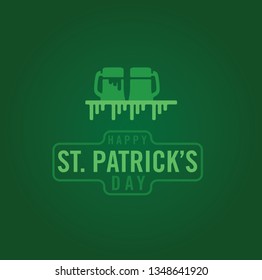 Saint Patrick Day decoration greetings card or poster