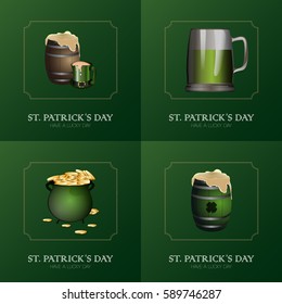 Saint Patrick day graphic designs, Vector illustration