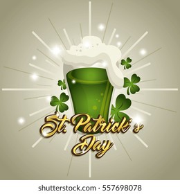 saint patrick day green beer