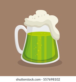 saint patrick day green beer