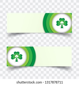 Saint Patrick day green leaf