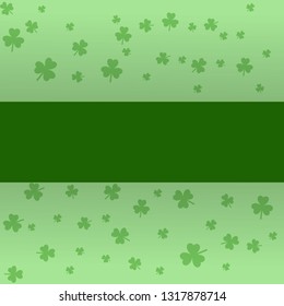 Saint Patrick day green leaf