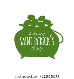 Saint Patrick Day. Greeting card for your design