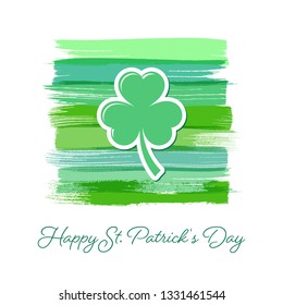 Saint Patrick Day greeting card or poster template
