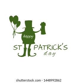 Saint Patrick Day. Greeting card for your design