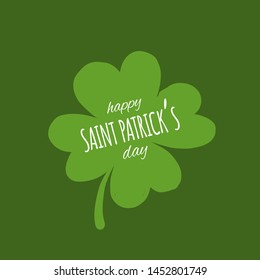 Saint Patrick Day. Greeting card for your design