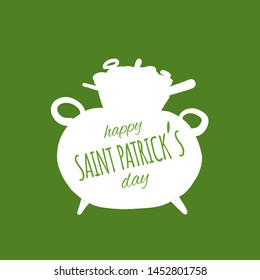Saint Patrick Day. Greeting card for your design