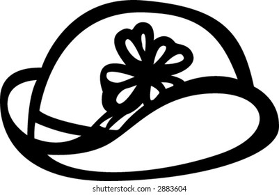 saint patrick day hat with clover