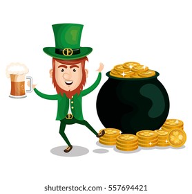 saint patrick day leprechaun character
