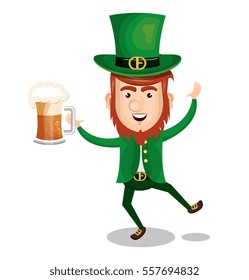 saint patrick day leprechaun character