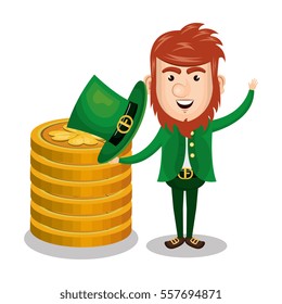 saint patrick day leprechaun character