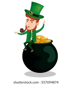 saint patrick day leprechaun character