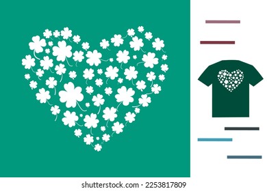 Saint patrick day love t shirt design
