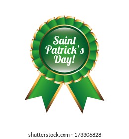 saint patrick day over white background vector illustration