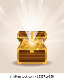 saint patrick day with treasure chest