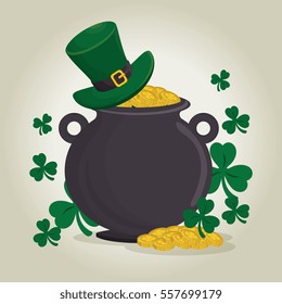 saint patrick day treasure pot