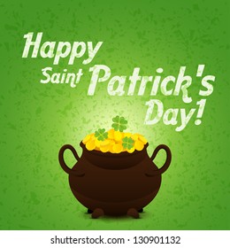 Saint Patrick day vector card