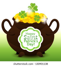 Saint Patrick day vector card
