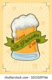 Saint Patrick Day wishings and greetings . Vector illustration