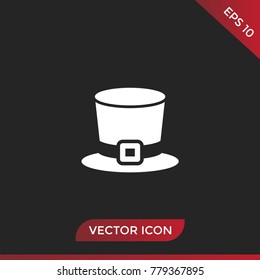 Saint Patrick hat icon vector  