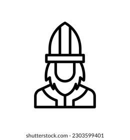 saint patrick icon for your website design, logo, app, UI.