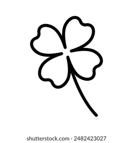 Saint Patrick Leaf Clover Icon Set Lucky Shamrock Illustrations for Cultural and Holiday Use
