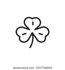 Saint patrick Leaf clover icon Outline vector for web ui