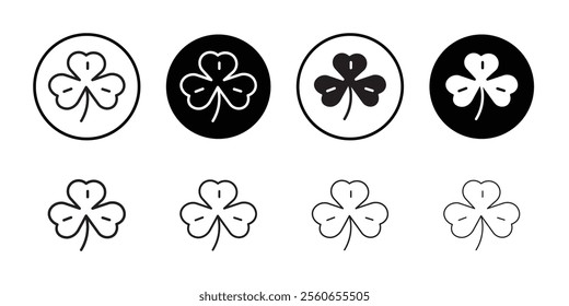 Saint patrick Leaf clover icon Outline vector for web ui