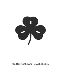 Saint patrick Leaf clover icon web design in vector