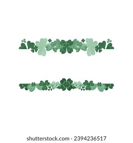 Saint Patrick Leaves Frame Background
