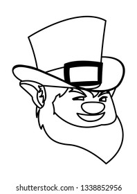 saint patrick lemprechaun head character