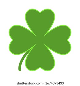 Saint Patrick lucky irish day green clover symbol