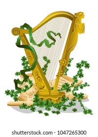 Saint Patrick musical harp.