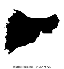 Saint Patrick Parish map, administrative division of Saint Vincent and the Grenadines. Vector illustration.