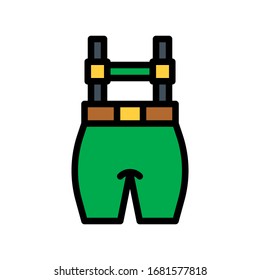 Vector de ropa de niño patrick de San Patricio con derrame editable